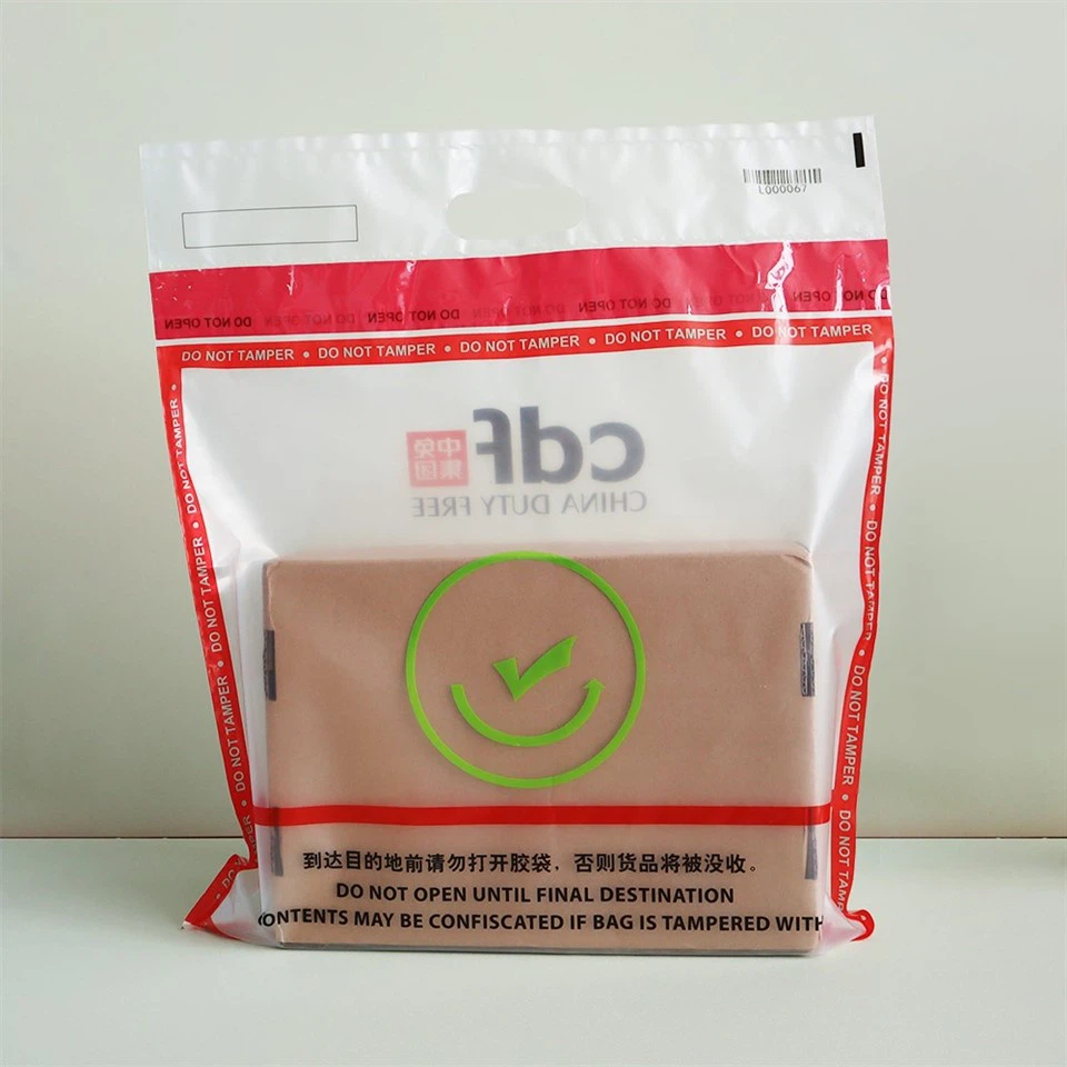 Airport duty free plastic bags