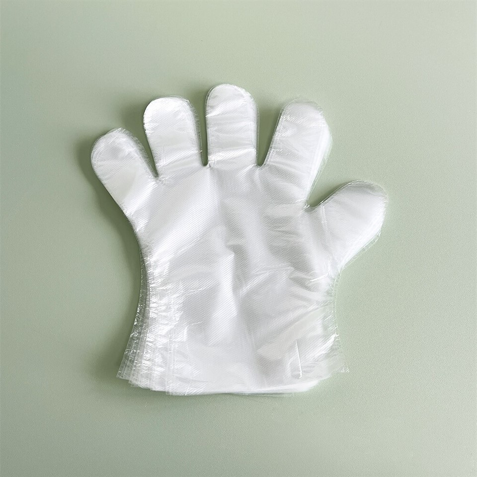 clear disposable gloves
