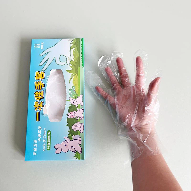 Disposable Transparent Plastic Gloves