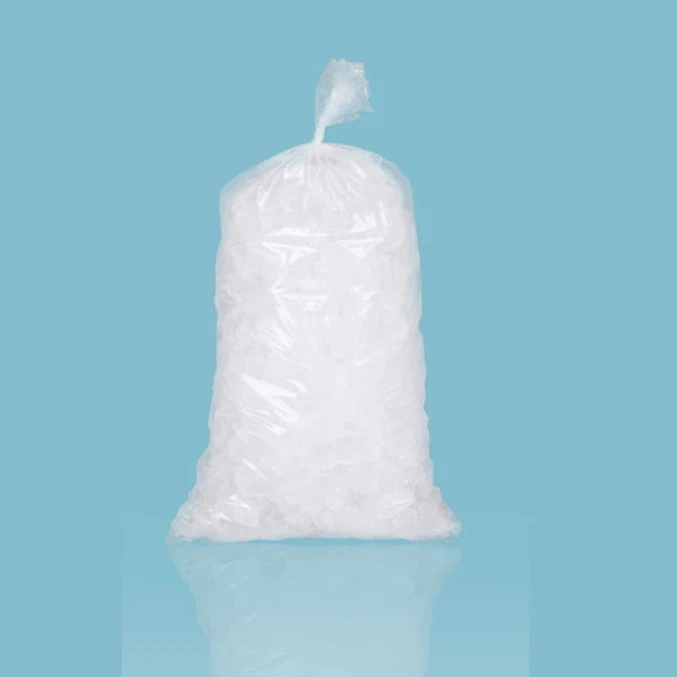 Flat mouth transparent ice bag Flat mouth transparent ice bag