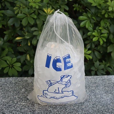 10 lb ice bags with drawstring