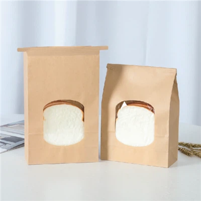 Oil-proof Coated Paper Bag Window Bread Bag