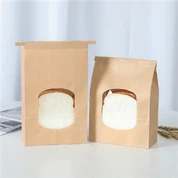 Oil-proof Coated Paper Bag Window Bread Bag