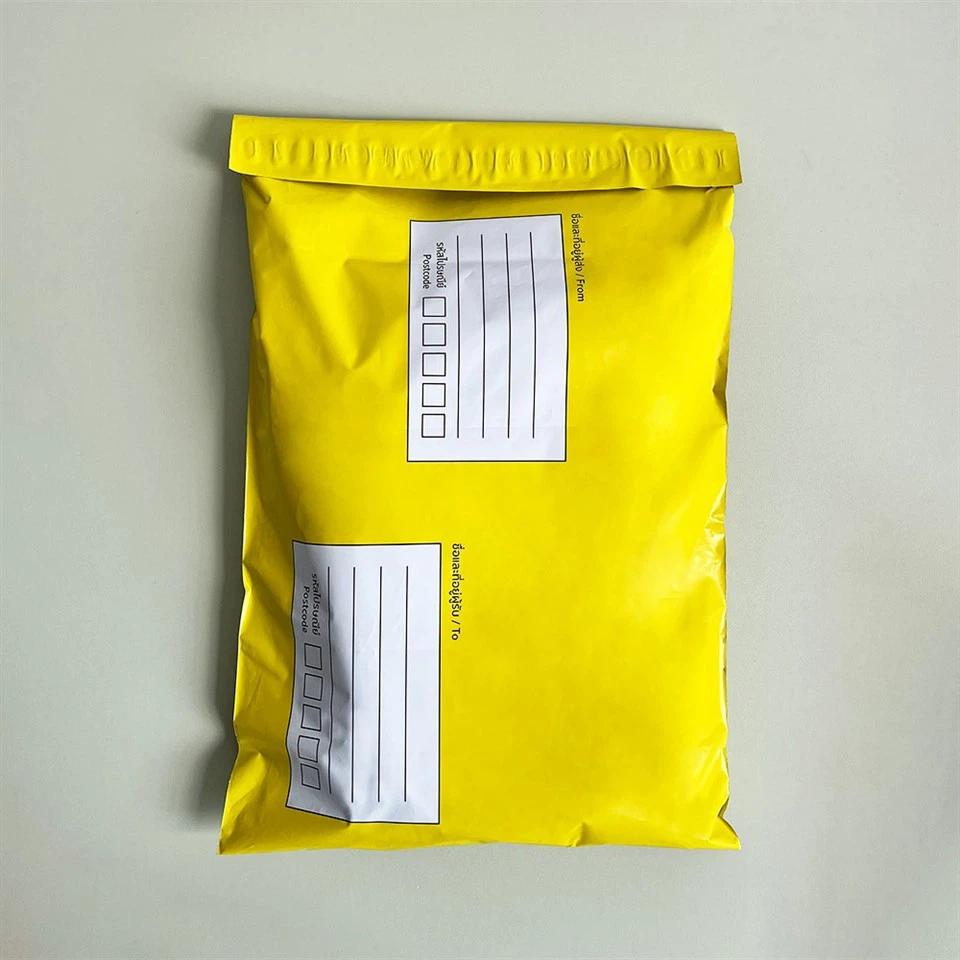 yellow postage bags